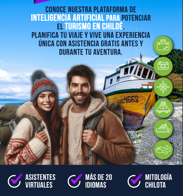 Anticipo de la plataforma de IA para turismo en Chiloé